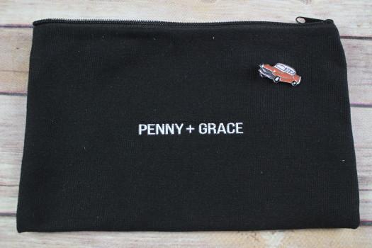 Penny + Grace Pin, Pouch & Pinapple Neckace 