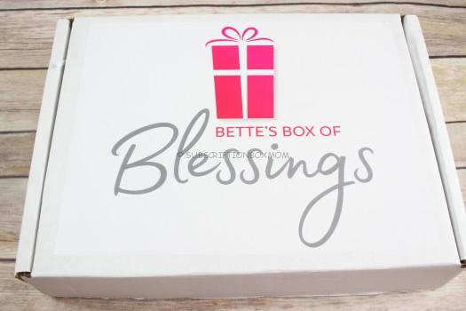 Bette's Box of Blessings March 2018 Review