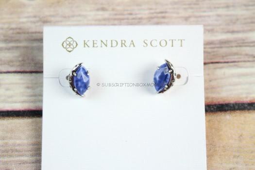 Kendra Scott Marie Earrings in Crackle Blue Agate