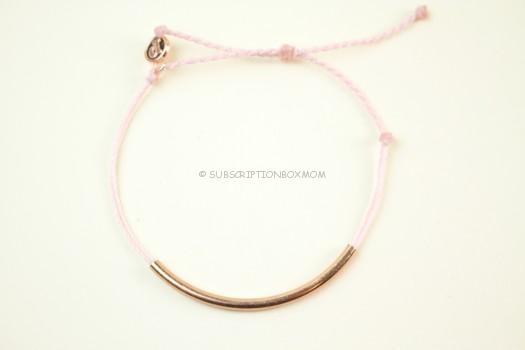 Metal and Pink Bracelet