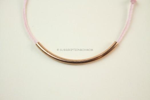 Metal and Pink Bracelet