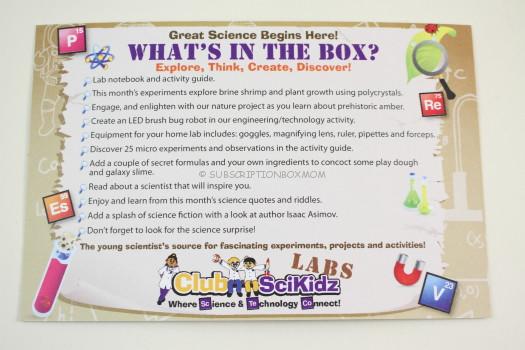 Club SciKidz April 2018 Review