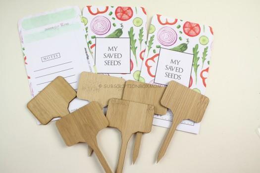 BONUS "My Saved Seeds" pack and wooden stakes