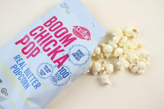 Angie's BOOMCHICKAPOP in Real Butter Popcorn and Cheddar Cheese Popcorn 