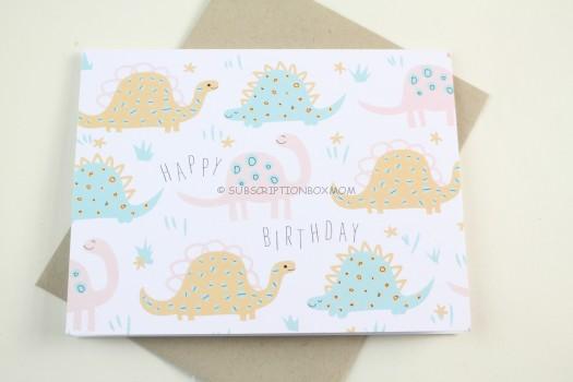 Happy Birthday Dinosaur Card