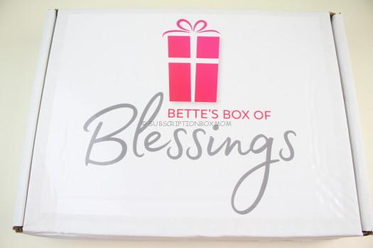 Bette's Box of Blessings April 2018 Review
