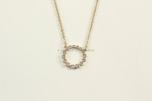 Sophie Harper Crystal Open Circle Pendant