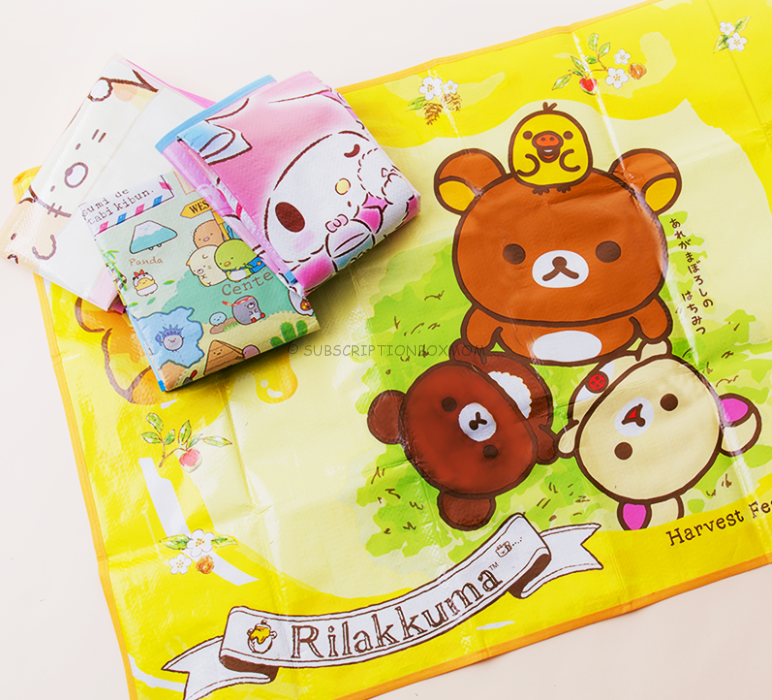 a Kawaii Leisure Sheet featuring Rilakkuma, Pomponpurin or other loveable characters