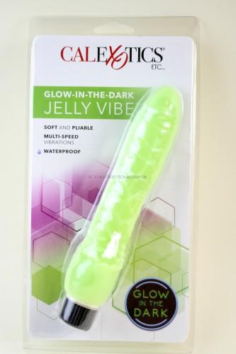 California Exotics Glow-In-The-Dark Jelly Penis Vibe