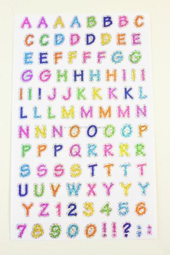 Alphabet Sparkle Stickers