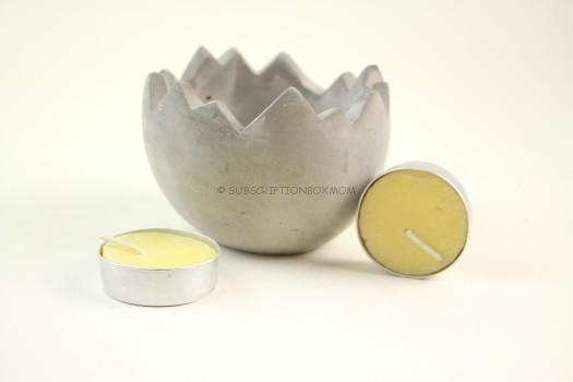 Concrete Hatched Egg Pot