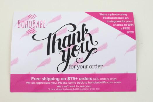 BohoBabe May 2018 Review