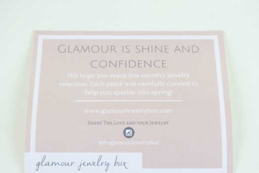 Glamour Jewelry Box May 2018 Review