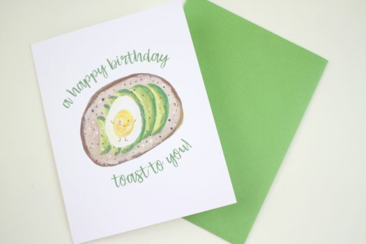 Breakfast Toast Birthday Card