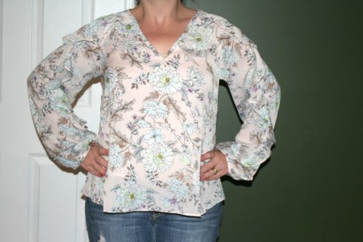 Loveriche Flirty Blush Floral Blouse