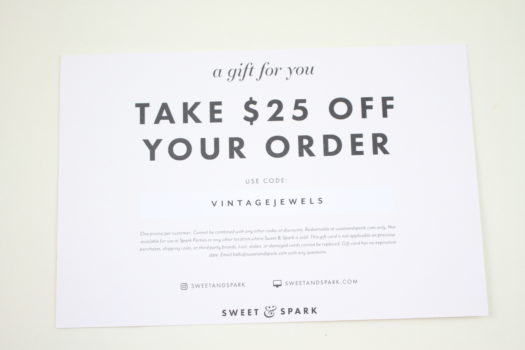 Sweet & Spark $25.00 Gift Card