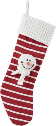 classic extra large snowman knitted stocking 