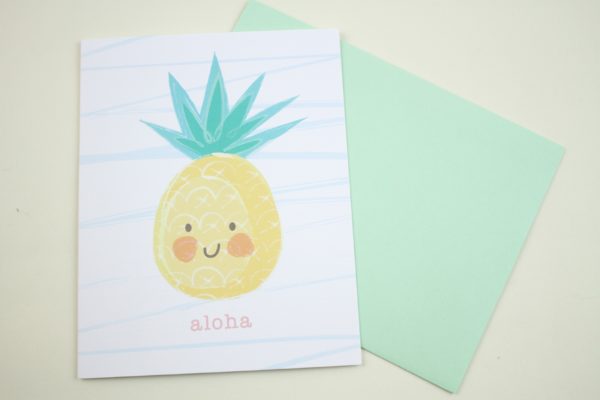 Aloha Pineapple Card
