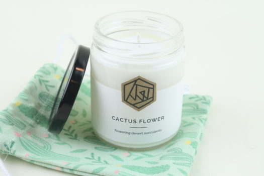 Vacant Wheel Cactus Flower Candle
