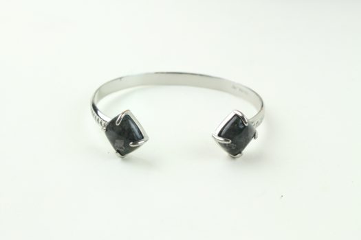 Ava Rose Berkeley Cuff in Silver and Lavrakite 