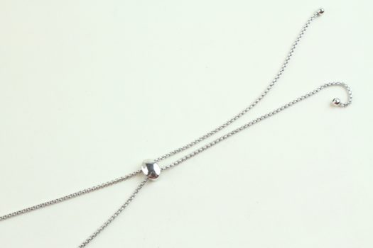 Aster Foxglove Charm Necklace in Silver 