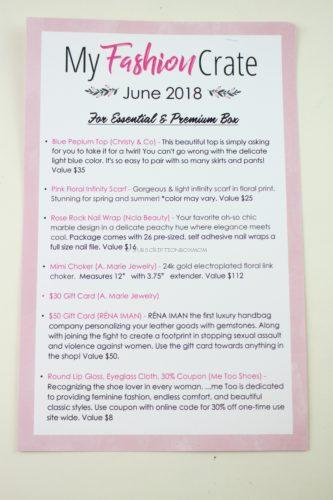 My Fashion Crate June 2018 Review