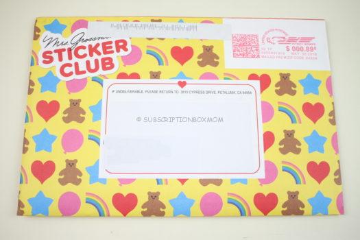 Mrs. Grossman's Sticker Club June 2018 Review