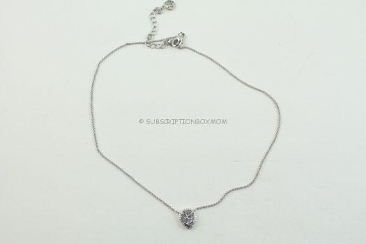 Ava Rose Raleigh Necklace in Silver and Platinum Druzy