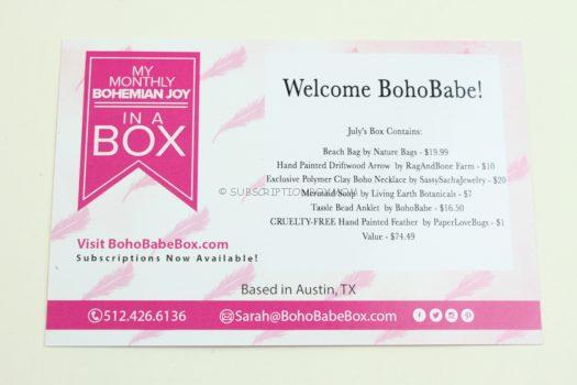 BohoBabe July 2018 Review