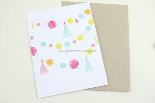 Bright Pom Pom Garland Card