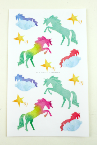 watercolor unicorn stickers