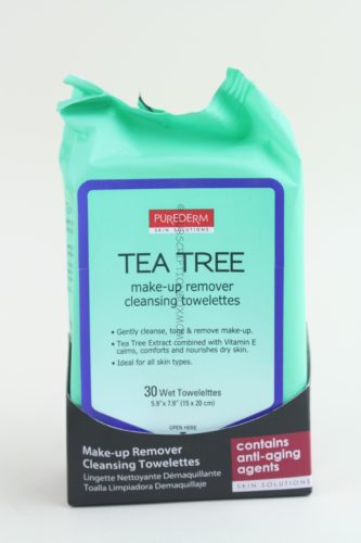 PureDerm Tea Tree Makeup Remover Towelettes