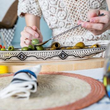 Ceramic Olive Boat