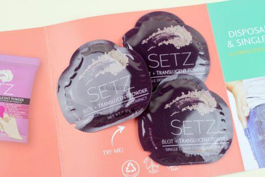 SETZ Blot + Translucent Powder Single Dosed Cosmetic Compact