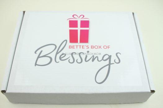 Bette's Box of Blessings August 2018 Review