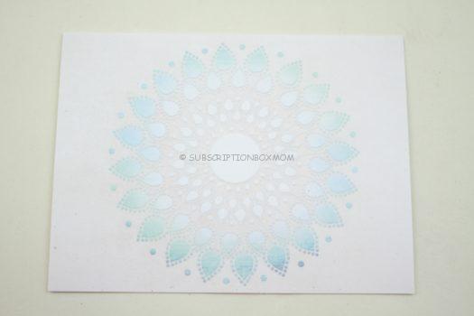  Turquoise Lotus Floral Mandala Postcard