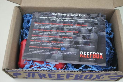 ReefBox July 2018 Scuba Diving Subscription Box Review