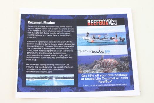 ReefBox July 2018 Scuba Diving Subscription Box Review