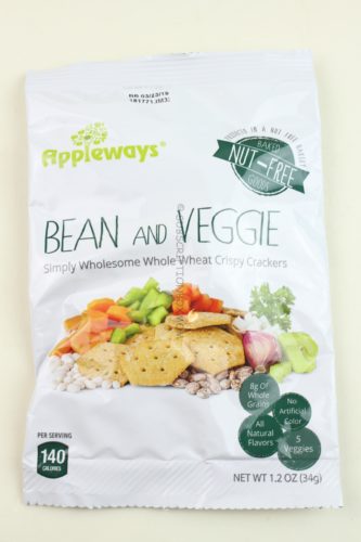 Appleways Bean and Veggie Wholesome Whole Wheat Crackers