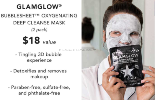 GlamGlow Bubblesheet Oxygenating Deep Cleanse Mask