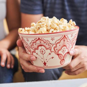 Ceramic Popcorn Bowl,