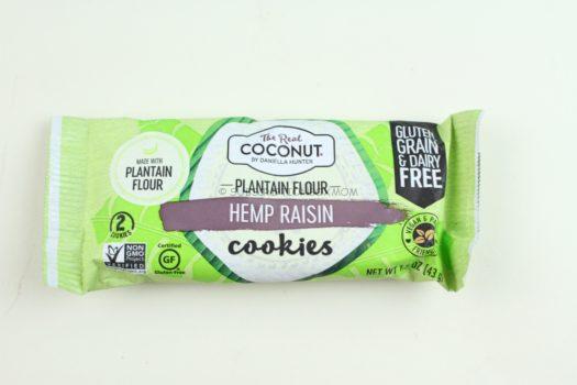 The Real Coconut Plantain Flour Hemp Raisin Cookies