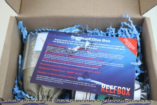 ReefBox August 2018 Scuba Diving Subscription Box Review