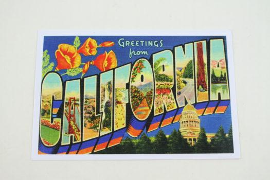 Greetings From California Postcard 