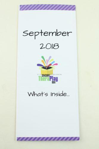 Sensory TheraPlay Box September 2018 Review 