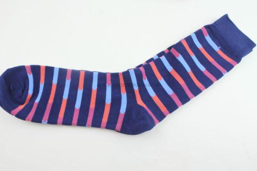 Blue, Purple and Orange Socks