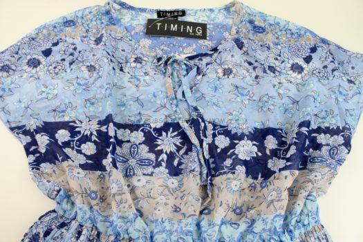 Timing Blue Multi Floral Print Dress