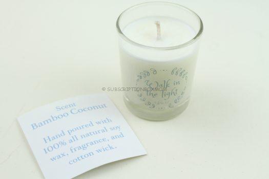 Walk in the Light Bamboo Coconut Candle