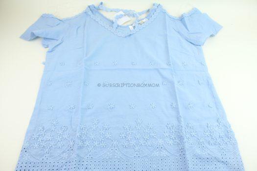 Angela Fashion Sweet Light Blue Top 