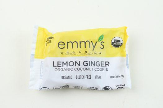Emmy's Organics Lemon Ginger Organic Coconut Cookie